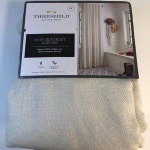 Threshold Aruba Curtain Panels Blackout-Sour Cream